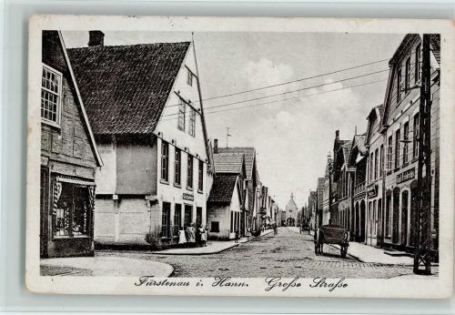 Fürstenau 1927 Große Straße AK