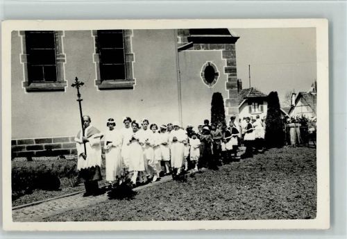Oltingue Oltingen Zum Andenken ans Elsaß Kommunion Foto AK