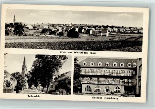Winterbach 1965 Teilansichten, Kurhaus, gute Erhaltung AK