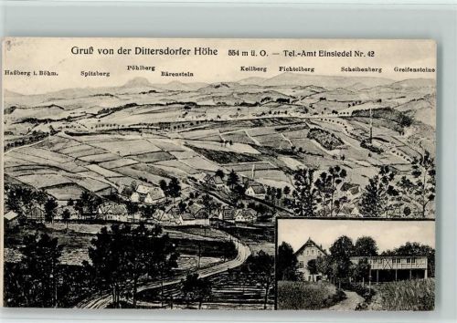 Dittersdorf Dittersdorfer Höhe Ortsansicht 2-Bildaufnahme