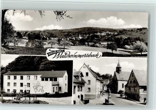 Waldwimmersbach 1970 Missionsheim, Ortspartie, gute Erhaltung AK