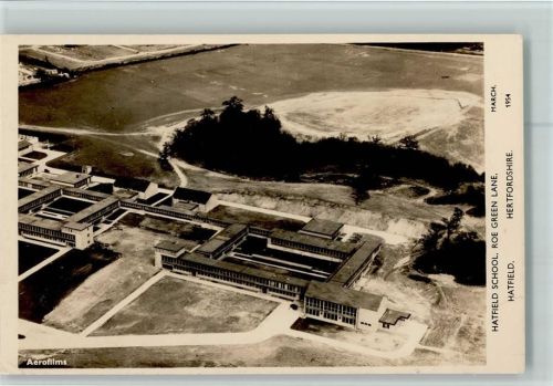 Hattfield School, Roe Green Lane - Aerofoto 1954 AK