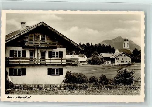 Ofterschwang 1952 Pension Alpenblick , sehr gute Erhaltung AK