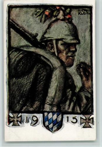 Bayr. Kriegsinvaliden Fürsorge sign Rich. Klein WK I AK