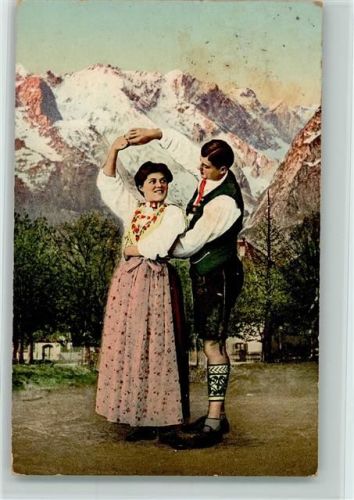 Trachten - Das Buserl 1908 AK
