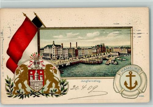 Hamburg 1909 Jungfernstieg