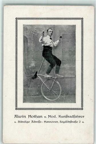 1916 Kunstradfahrer Alwin Hothan AK