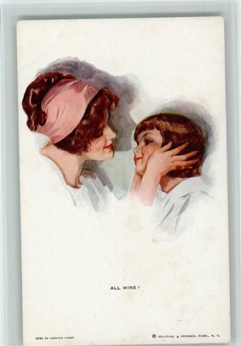 Nr. 303 All Mine - Mutter und Kind Fisher, H. Künstlerkarte