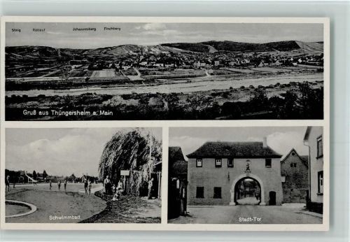 Thüngersheim Stadt-Tor Schwimmbad Gesamtansicht
