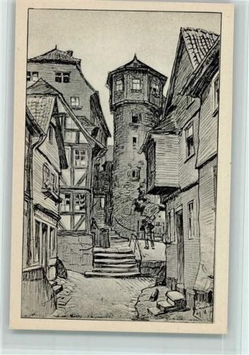 Lauterbach Ankerturm sign. Landgrebe
