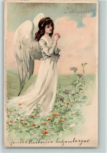 1901 Serie "Am Ostermorgen" - Schutzengel - AK