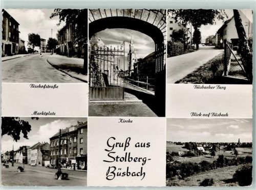 Büsbach Bischofstraße Marktplatz Kirche Büsbacher Berg