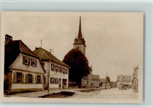 Kleukheim Ortsansicht mit Kirche