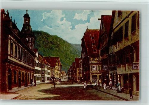Geislingen 1911 Hauptstrasse, Verlag Fröschle, gute Erhaltung AK