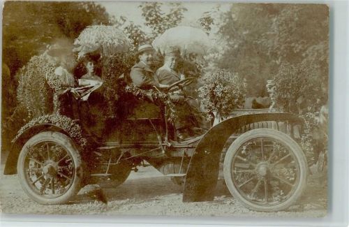 BlumenCorso - Automobil 1905, AK