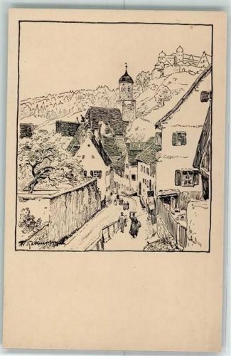 Friedrich Kallmorgen Bild aus dem Kalender Kunst und Leben AK Kunstgeschichte Düsseldorf