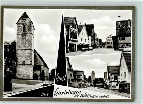 Gärtringen ev. Kirche Rückseite mit Kleberesten bzw Abschürfungen