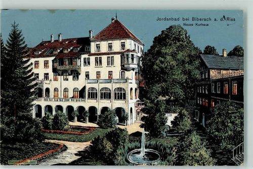 Jordanbad 1912 Neues Kurhaus Springbrunnen