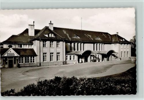 Bad Oeynhausen Foto 1954 AK Bahnhof mit Schänke