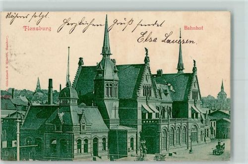Flensburg 1901 Bahnhof