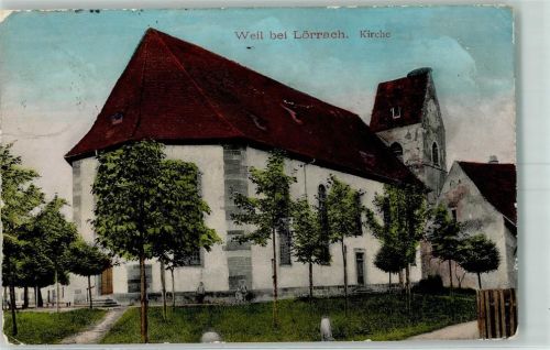 Weil am Rhein 1909 Kirche