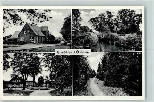 Bimöhlen Kaufhaus Alfred Horns Waldweg Landpost