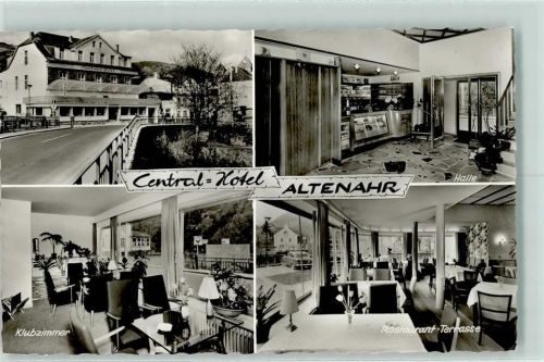 Altenahr Central-Hotel Halle Klubzimmer Restaurant-Terrasse