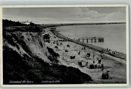Ostseebad Rerik 1936 HK Fahne am Strand AK