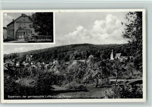Eppenhain 1953 Gasthof Petry, gute Erhaltung AK