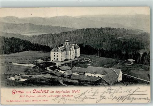 Kostenz 1904 Kloster + Posthilfstelle Kostenz Taxe Englmar AK
