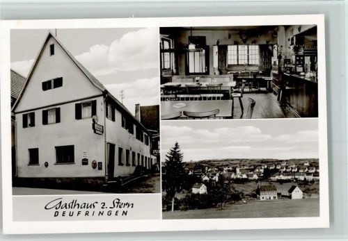 Deufringen Gasthaus Zum Stern Innenaufnahme Ortsansicht 3-Bildaufnahme