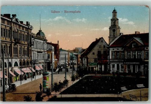 Libau Rosenplatz Litfaßsäule