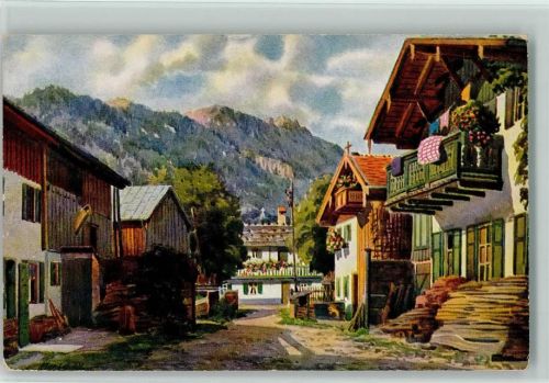 Oberammergau Bodenseeverlag Nr. 821 , Untere Dorfstr. AK