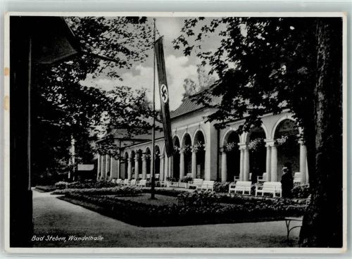 Bad Steben 1937 Wandelhalle HK Fahne