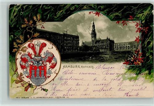Hamburg 1902 Rathaus