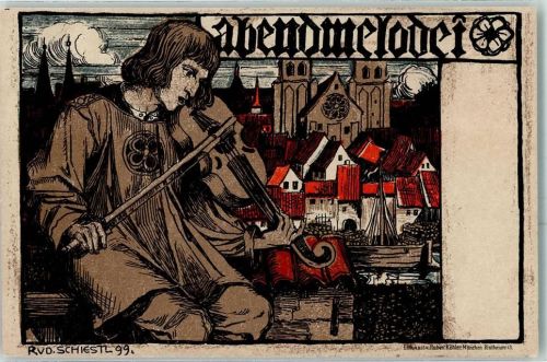 1899 Rudolf Abendmelodie AK