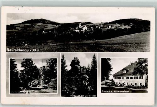 Neureichenau Felsen am Dreisessel Gasthaus Hüttenmeister Oldtimer