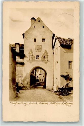 Gräfenberg Hilpoltsteiner Tor Fassadenmalerei Fuhranhänger