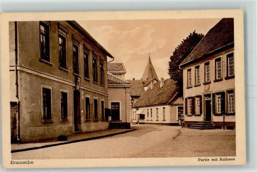 Bramsche 1910 Partie mit Rathaus