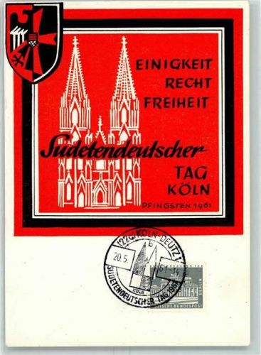 Köln Stadt Sudetendeutscher Tag 1961