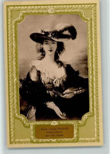Marie Louise Elisabeth Vigee Lebrun - Schmuckrahmen, sehr gute Erhaltung AK