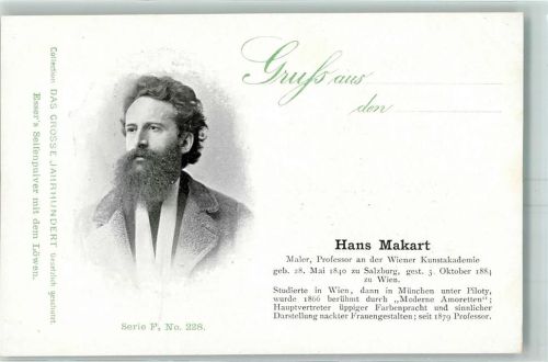 Das grosse Jahrhunder Werbung Essers Seifenpulver Serie F Nr. 228 Hans Makart