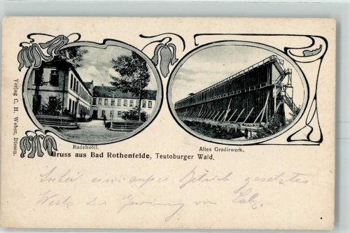 Bad Rothenfelde 1906 Badehotel Altes Gradirwerk