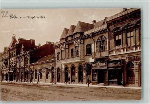 Szolnok 1916 Szapáry utca - schönes Strassenbild AK Gute Erhaltung