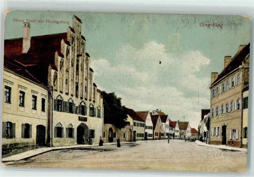 Dingolfing 1911 Obere Stadt Herzogsburg