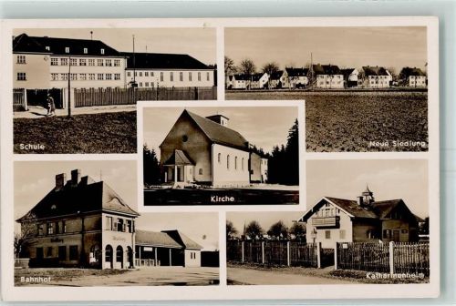 Neubiberg Schule Kirche Neue Siedlung Bahnhof Katharinenheim