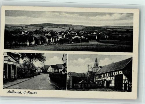 36341 W6420 Wallenrod - Gesamtansicht Ortsansichten Fachwerkhäuser 3-Bildaufnahme