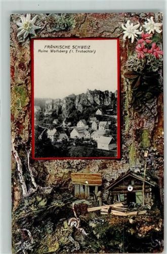 Obertrubach Ruine Wolfsberg im Trubachtal