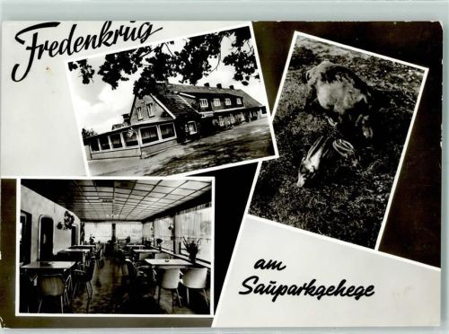 Fredeburg Gasthaus Pension Zum Fredenkrug am Sauparkgehege Wildschwein Frischling