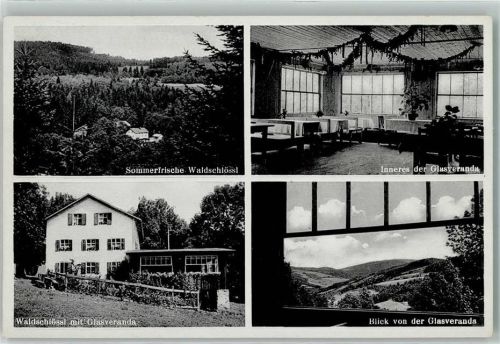 Neukirchen Gasthaus Waldschlössl Gastraum Glasveranda